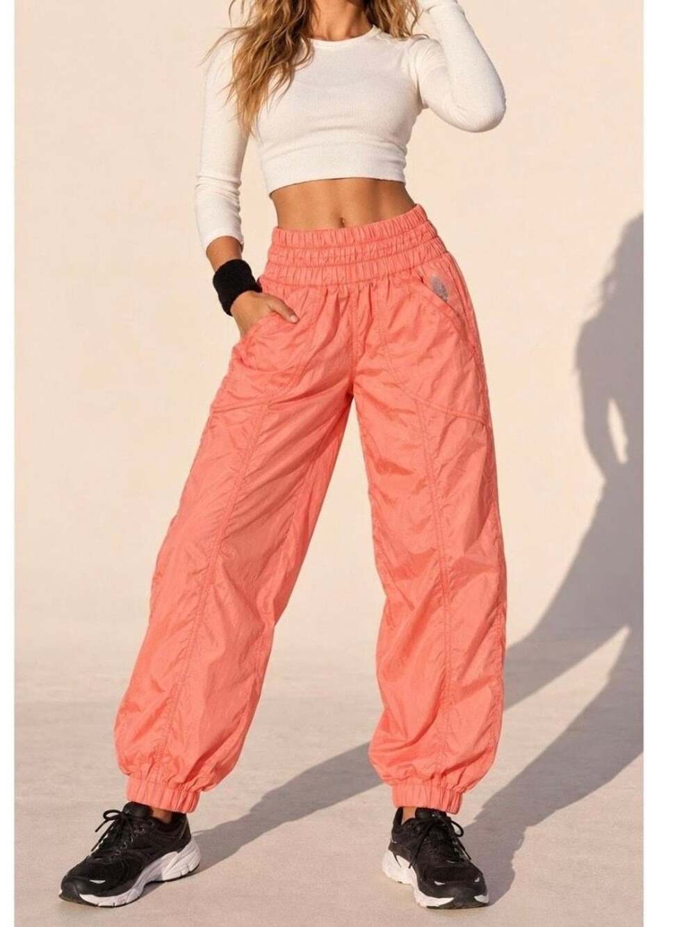 FP Movement The Way Home Jogger Size L Papaya Punch Pants